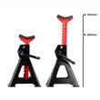 Cric capra stand cu manivela 3T, set 2 bucati, 347.43 Heyner