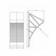 Cala blocare roata, cu suport, din plastic 90x220mm KLIN Fristom