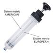 Pompa aspirare sau umplere, extractor fluide, ulei, lichid de frana, 200ml, 03156 Amio