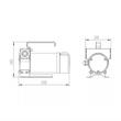 Set pompa electrica transfer motorina, 12V, 180W, 45L/min, mini CPN, cu furtune si pistol, PMP034   