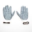 Manusi tricotate, sintetic alb cu poliuretan, cauciucate, marimea 9, 05000704 Cofil