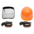 Casca forestiera cu viziera din plasa si antifoane urechi BK90923 / SB71