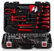 Trusa chei 91 piese (tubulare, clichet, biti, surubelnita si patent) MultiPro 333.10 Heyner