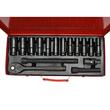 Trusa chei tubulare cu priza lunga 8-24mm, clichet cu antrenor, set 16 bucati BK78566 / LZ45