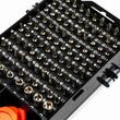 Trusa surubelnite de precizie 115 piese, magnetice, 03135 Amio 
