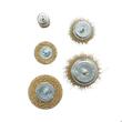 Set 5 perii sarma circulare, 50-75mm, cupa 50-75mm, pensula 25mm, pentru bormasina, PN89 Crownman