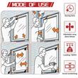 Set 4 perne aer gonflabile cu pompa manuala, pentru deshidere usi BK78844  