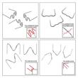 Set 100 cleme tip C, pentru pistol sudat-lipit plastic, 0.8mm, K18028-7 Art