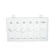 Trusa capse, agrafe pentru pistol lipit plastic, 1200 piese, BK75009