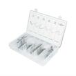 Trusa capse, agrafe pentru pistol lipit plastic, 1200 piese, BK75009