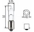 Bec H21 12V girofar, semnalizare BAY9s Vision 58850