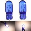 Bec soclu sticla 12V/5W W5W T10 alb - albastru Ultrawhite Racesport DEEPBLUE