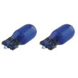 Bec soclu sticla 12V/5W W5W T10 alb - albastru Ultrawhite Racesport DEEPBLUE