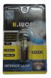 Bec semnalizare 9LED-uri, 12V P21W BA15s, balonaj sticla, H.Lucas 56512