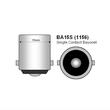 Set 2 becuri semnalizare, LED CSP, 12-24V, 1156 BA15S P21W, R10W, R5W, cu lupa, Canbus, alb, 04252 Amio