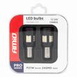 Set 2 becuri semnalizare, 24 LED-uri SMD3020, 12-24V, 1156 BA15S P21W, R10W, R5W, cu ventilator, Canbus, alb, Pro Series 03721 Amio