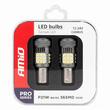 Set 2 becuri semnalizare, 36 LED-uri SMD3030, 12-24V, 1156 BA15S P21W, R10W, R5W,cu ventilator, Canbus, alb, Pro Series 03722 Amio 