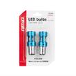 Set 2 becuri stop frana, LED CSP, 12-24V, 1157 BAY15D P21/5W, cu lupa, Canbus, alb, 04253 Amio