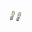 Set 2 becuri bord 5 LED-uri, 12V, T4W-BA9S alb 4471 Vecta