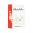 Set becuri T10, 2 Led-uri COB, 12V, W5W, in silicon, 01441 Amio
