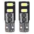 Set 2 becuri T10, 4 LED-uri, 12V W5W Canbus 01630 Amio