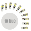Bec fara dulie 5 LED SMD-5050 12V T10 Canbus alb CLD306