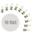 Bec fara dulie, T10, 5 LED SMD-5050, 12V, alb, CLD301