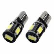 Set 2 becuri, T10, 5 LED-uri SMD-5730 12V W5W Canbus 01628 Amio