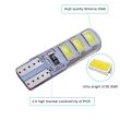 Set 2 becuri T10, 6Led SMD-5730 12V W5W in silicon, 3+3 Canbus
