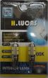 Set becuri T10, 10Led-uri, 12V W5W, rama aluminiu, H.Lucas 70327