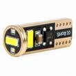 Set 2 becuri T10e, 3 LED-uri SMD2055, 12-24V, W5W, CANBUS, alb 03720 Amio