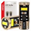 Set 2 becuri T10e, 3 LED-uri SMD2055, 12-24V, W5W, CANBUS, alb 03720 Amio