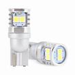 Set 2 becuri T10, 6 LED-uri, SMD 3030, 12-24V, W5W-W10W, 6000K, Canbus, 02801 Amio