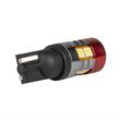 Set 2 becuri T10, cap rosu, 9 LED-uri, SMD 3030, 12-24V, W5W, 5500K, Canbus, alb, 04240 Amio
