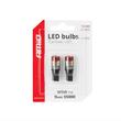 Set 2 becuri T10, cap rosu, 9 LED-uri, SMD 3030, 12-24V, W5W, 5500K, Canbus, alb, 04240 Amio
