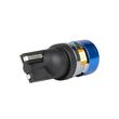 Set 2 becuri T10, cap albastru, 5 LED-uri, SMD 3030, 12-24V, W5W, 5500K, Canbus, alb, 04240 Amio