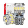 Set 2 becuri T10, 18 LED-uri, SMD 3014, 12-24V, W5W, 5500K, Canbus, alb, 04260 Amio