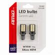 Set 2 becuri T15e, 54 LED-uri SMD4014, 12-24V, W16W CANBUS, alb, Pro Series, 03724 Amio 