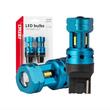 Set 2 becuri semnalizare T20, LED CSP, 12-24V, 7440 W21W, cu lupa, Canbus, alb, 04254 Amio