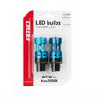 Set 2 becuri semnalizare T20, LED CSP, 12-24V, 7440 W21W, cu lupa, Canbus, alb, 04254 Amio