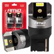 Set 2 becuri semnalizare T20, 4 LED-uri SMD3030, 12-24V, W21W CANBUS, 7440alb, Pro Series, 03589 Amio