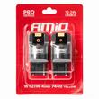 Set 2 becuri semnalizare T20, 4 LED-uri SMD3030, 12-24V, WY21W CANBUS, 7440 galben, Pro Series, 03590 Amio