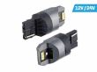 Set 2 becuri semnalizare T20, 6 LED-uri SMD 3020, 12-24V W21W Canbus 58334 Vision