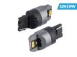 Set 2 becuri semnalizare galben T20, 6 LED-uri SMD3020, 12-24V Wy21W CANBUS, VISION 58335 Carmotion