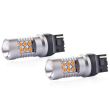 Set 2 becuri semnalizare T20, 24 LED-uri SMD3030, 12-24V, WY21W CANBUS galben, 02578 Amio