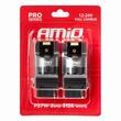 Set 2 becuri semnalizare T25, 2 LED-uri SMD1860, 12-24V, P27WFull CANBUS, 3156 alb, Pro Series, 03597 Amio