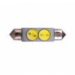 Set 2 becuri sofit 41mm LED 12V C5W, 1W, 7000k, RaceSport LIT18BN Sumex