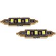 Set 2 becuri sofit 12V/C5W 41mm 3 LED-uri tip SMD 5730, 01451 Amio