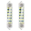 Set 2 becuri sofit 12V/C5W, 41mm, 18 LED-uri tip SMD 3014,  01092 Amio