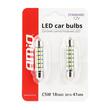 Set 2 becuri sofit 12V/C5W, 41mm, 18 LED-uri tip SMD 3014,  01092 Amio